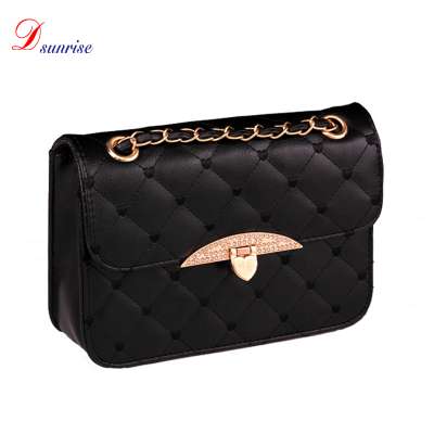 Woman black leather handbags